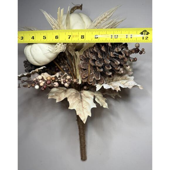 Autumn Fall Harvest Artificial Pumpkins Bouquet Arrangement Table Centerpiece - Picture 7 of 8